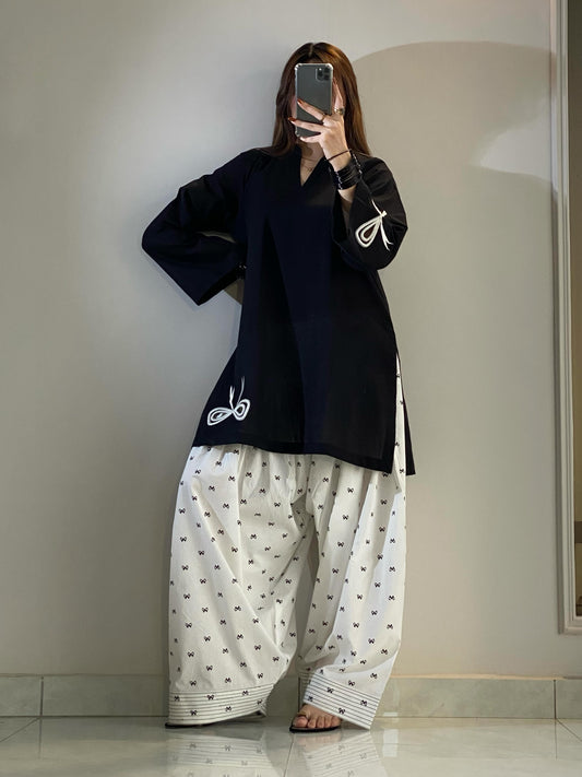 Kiara Midnight Bow Co-Ord Set