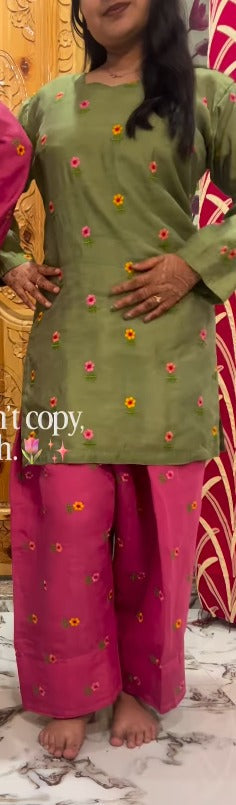 Zara Noor โ Premium Cotton Farshi Suit Set