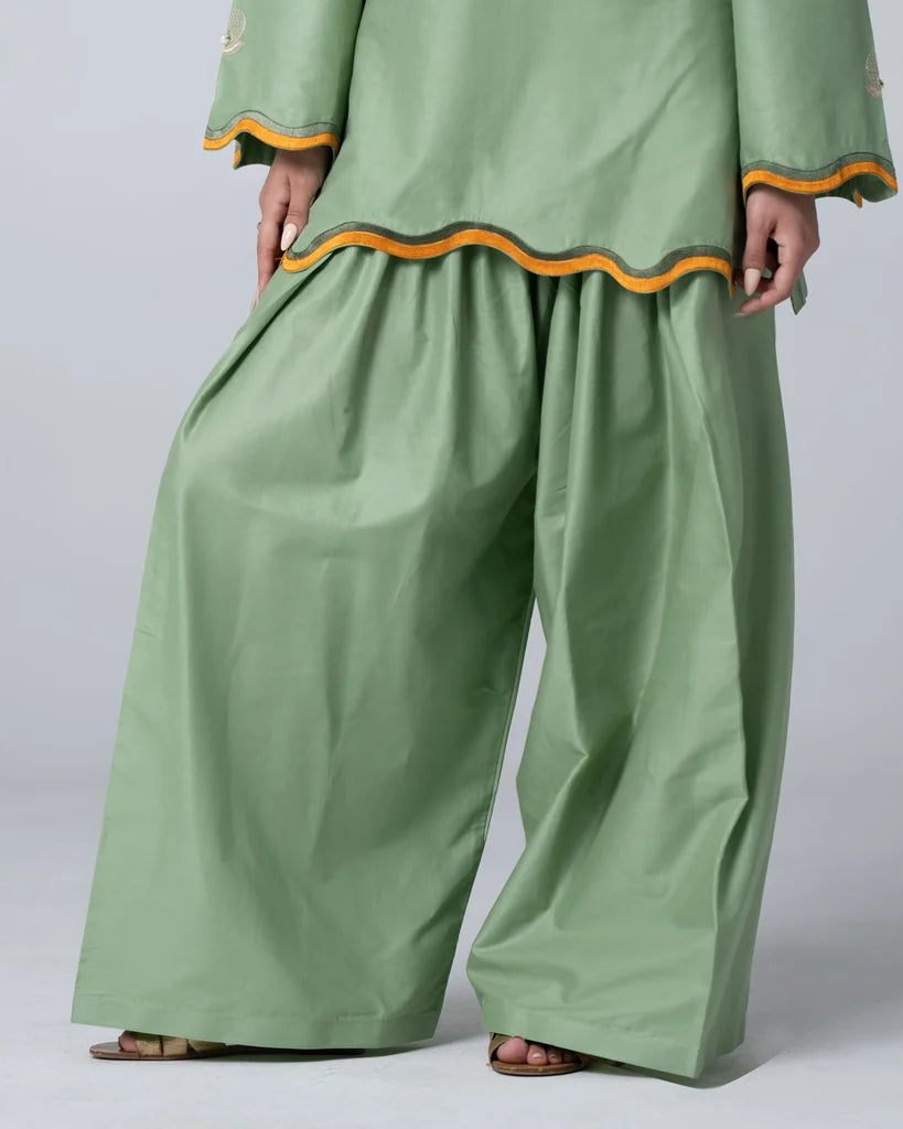 Ocean Embroidered Kurta Set