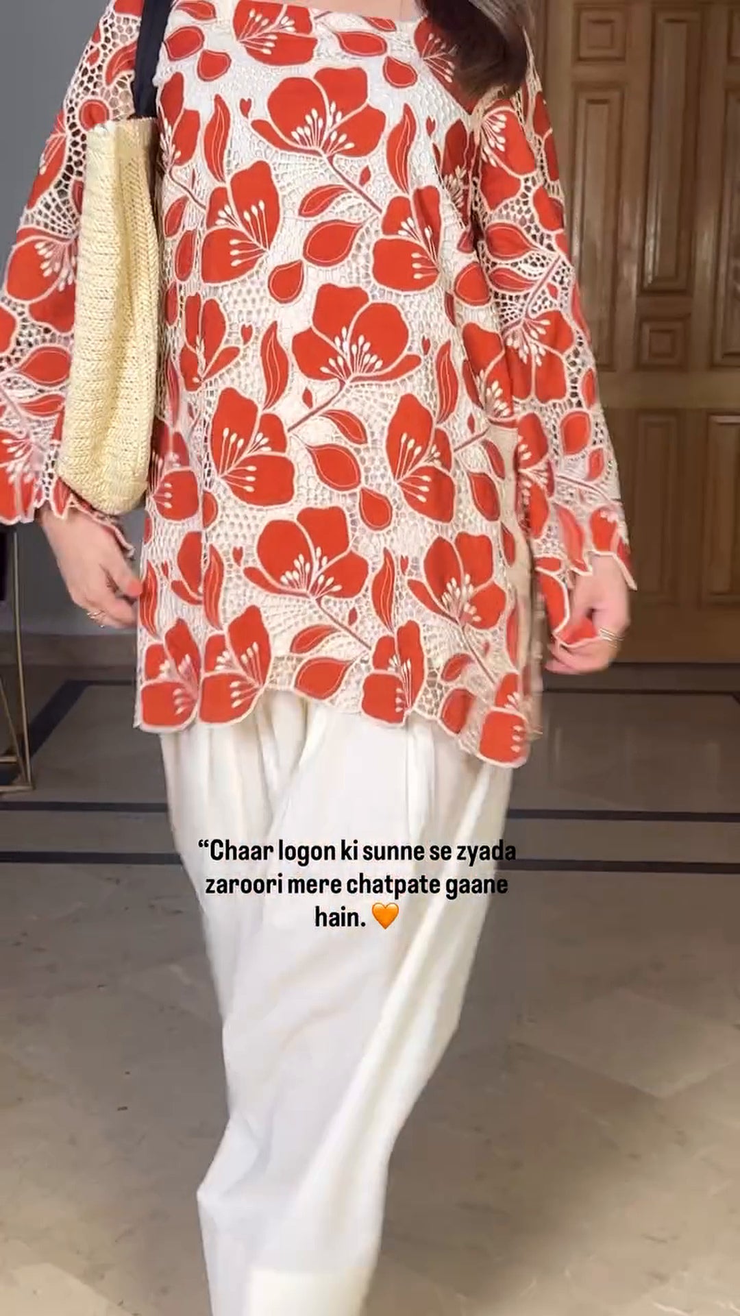 Ira Scarlet Floral Co Ord Set