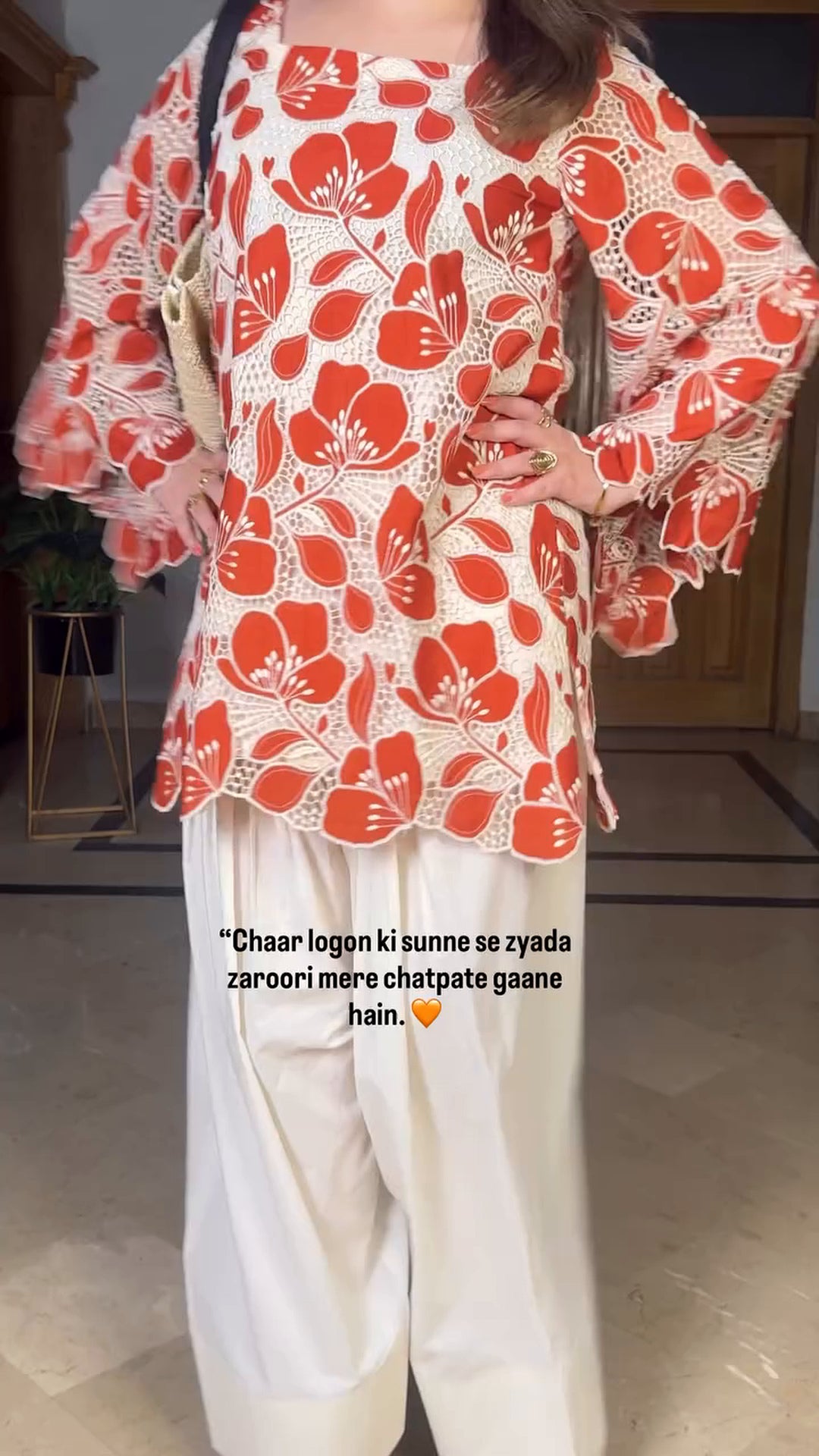 Ira Scarlet Floral Co Ord Set